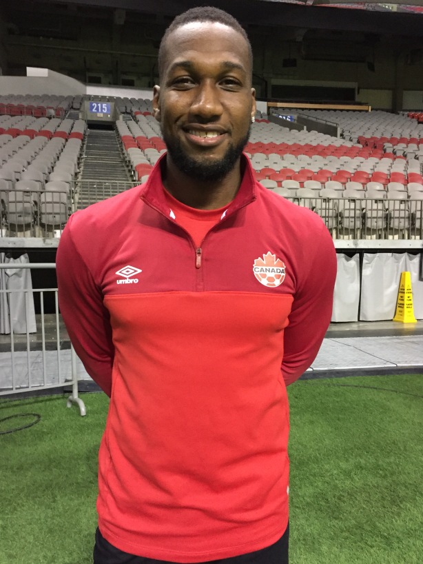 Canada Winger Junior Hoilett at training at BC Place in Vancouver, B.C.